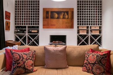 Custom wine feature wall