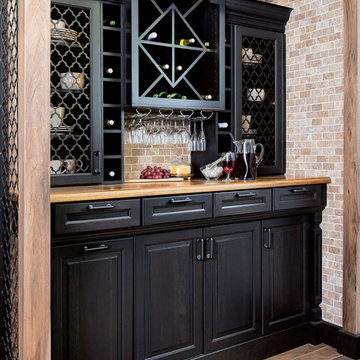 Transitional Home Bar