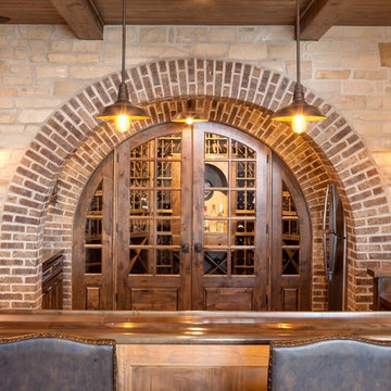 Double brick arched bar