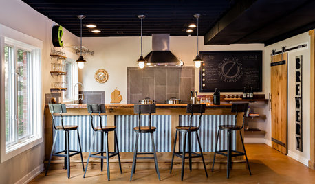 Basement Remodel Welcomes an Industrial-Style Home Brewery