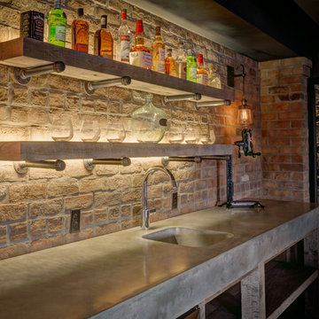 Exposed Brick Basement
