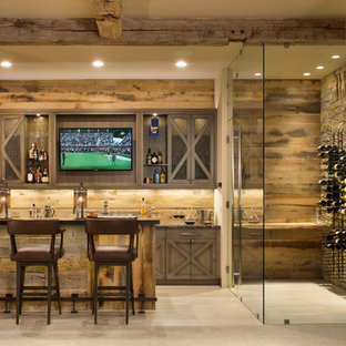 Idee per un bancone bar stile rurale