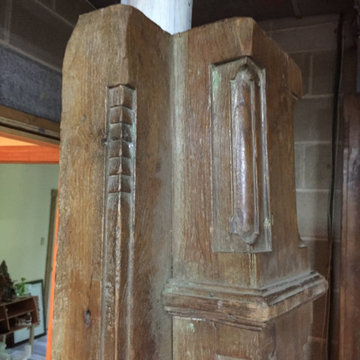 Hand-carved, Salvaged Columns
