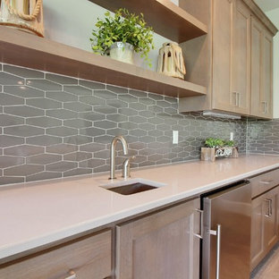 Home Bar in Media Room : The Cadence : 2018 Parade of Homes