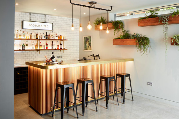 Industrial Home Bar by ade architecture ltd