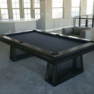 Industrial Ixabel Steel Billiards Pool Table