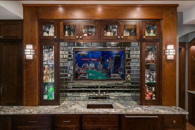 Large elegant home bar photo in Minneapolis