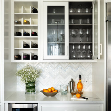 Transitional Home Bar