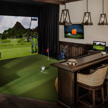Keenes Pointe Trackman Golf Room