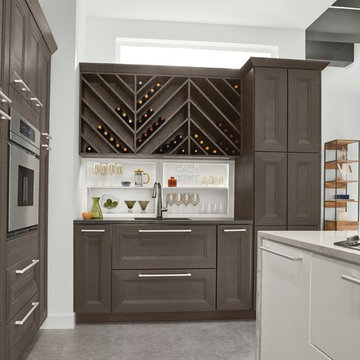 KraftMaid: Wet Bar and Wine Storage