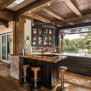 75 Beautiful Rustic Home Bar Pictures Ideas July 2021 Houzz