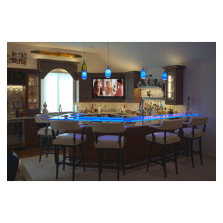 LED Back-lit Bar - Transitional - Home Bar - Huntington - by Creative ...