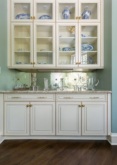 Transitional Home Bar by Classic Kitchens of Charleston