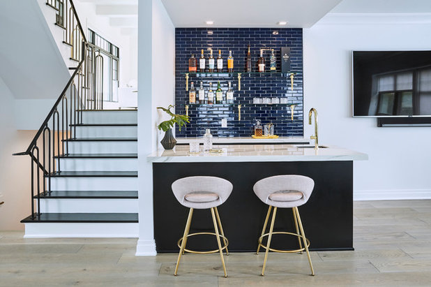 Contemporary Home Bar by JSE Interior Design