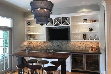 Inspiration for a home bar remodel in Baltimore