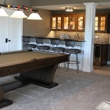 Lower Level Remodel With Home Bar, Spa-like Suite, Craft Room , and Home Gym