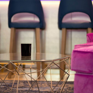 Luxury Bespoke Bar with White Onyx Backlit Worktop