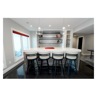 Luxury Custom Build in 2016 - Contemporary - Home Bar - Edmonton - by ...