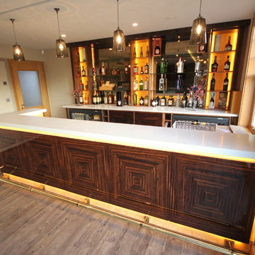 Luxury Home Bar in Macassar Ebony