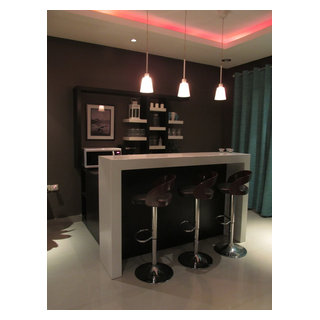 Modern Home Bar - Moderne - Bar de Salon - Autres périmètres