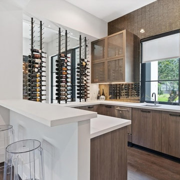 Modern Industrial Loft kitchen, bar & coffee bar