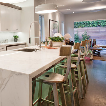 Modern Kitchen with Home Bar