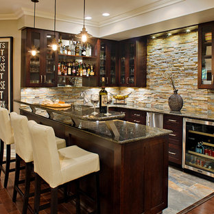 75 Beautiful Home Bar With Granite Countertops Pictures Ideas December 2020 Houzz