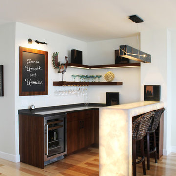 Modern Seaside Home Bar