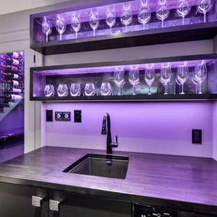 Montgomery Modern Bar & Walk in wine cellar