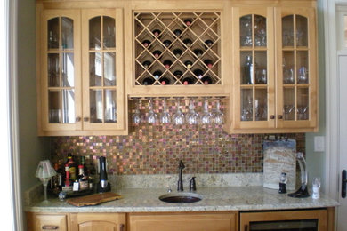 Elegant home bar photo in Other