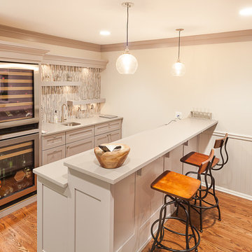 Mudroom and Basement Bar in Hinsdale
