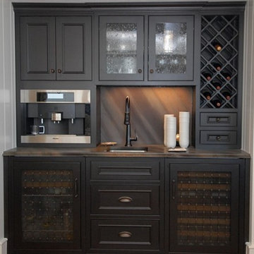 75 Wet Bar With Laminate Countertops, How To Build A Wet Bar From Kitchen Cabinets