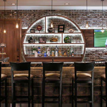 Industrial Home Bar Pictures Ideas, Back Bar Shelving Ideas