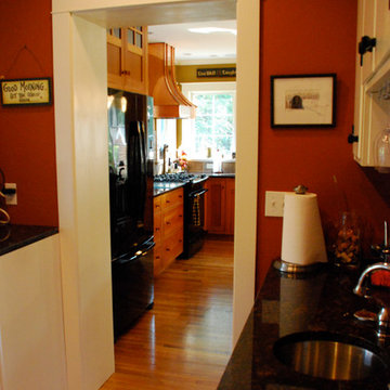 Old kitchen becomes butler's pantry