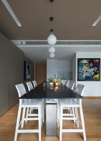 Contemporary Dining Room by asolidplan