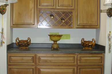 Example of a home bar design in Other