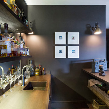 Pacific Heights Man Cave Bar Detail