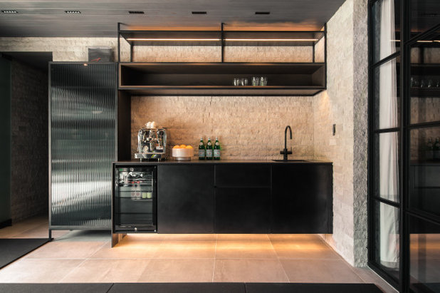 Contemporary Home Bar by Armstrong Interiors Ltd