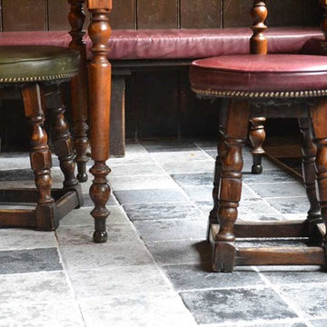 Quarry tiles at The Punchbowl pub