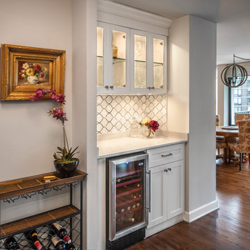 Reach-In Closet Transforms into Home Bar