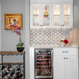 Reach-In Closet Transforms into Home Bar