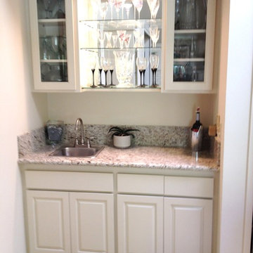 Refaced Wet Bar Cabinets