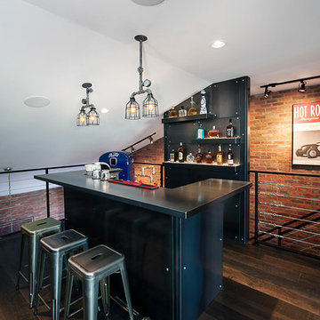 Rockcreek Builders - The Ultimate Man Cave Featuring Farmhouse Floors