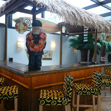 Rooms - Home Bars - With Antique Chinese Design Elements