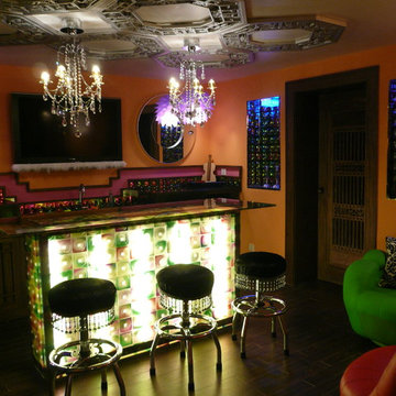 Rooms - Home Bars - With Antique Chinese Design Elements