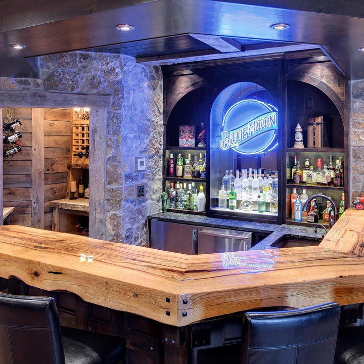 75 Beautiful Rustic Home Bar Ideas and Designs June 2024 Houzz UK