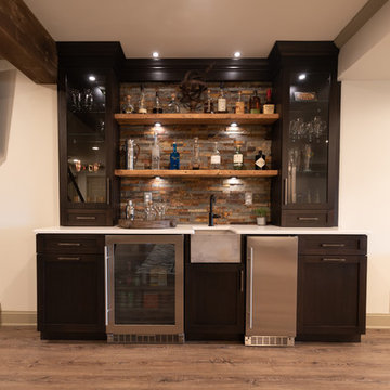 Rustic Chic Basement