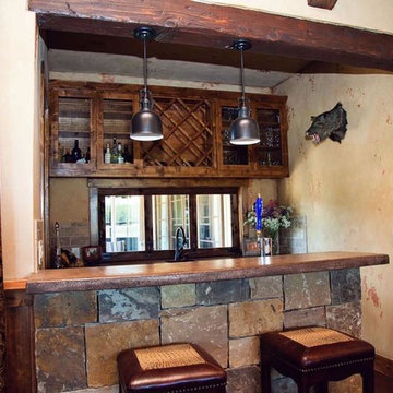 Rustic Elegance Custom Home - Outdoor Living & Family Room