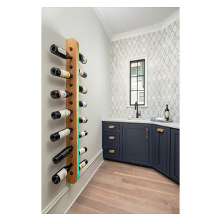 Scullery With Custom Wine Rack - Transitional - Home Bar - Charlotte ...