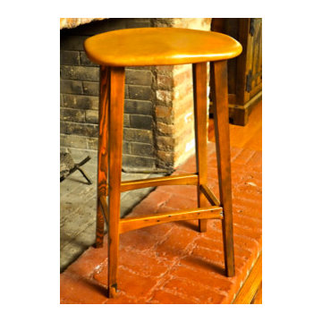 Sculpted Leather Bar Stools